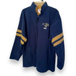 NFL St. Louis Rams fleece 1/4 zip pull over
